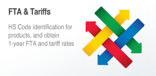 FTA & Tariffs - HS Code identification for products, and obtain 1-year FTA and tariff rates
