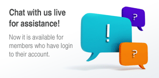 Chat with us live for assistance! - Now it is available for members who have login to their account.